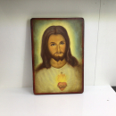 CRISTO DIPINTO SU TAVOLA LEGNO INTERAMENTE A MANO